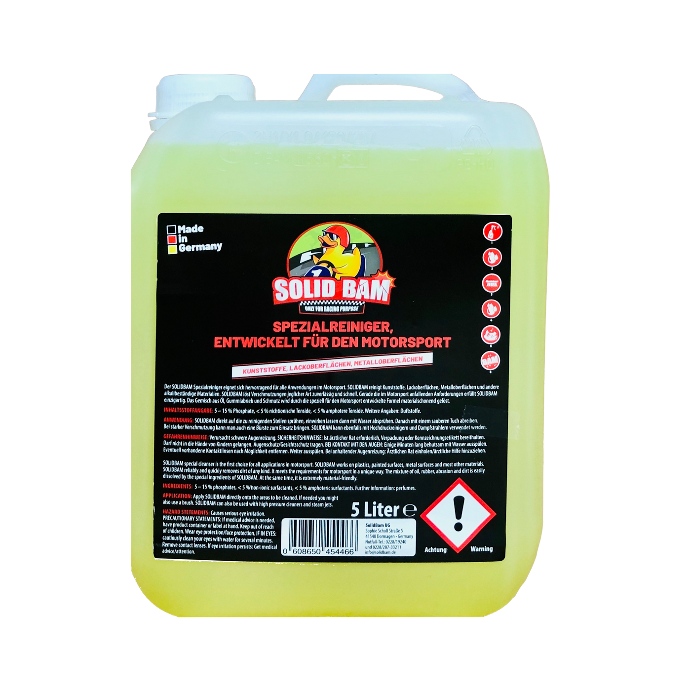 SOLIDBAM PowerCleaner for motorsport 5l, in a refill canister