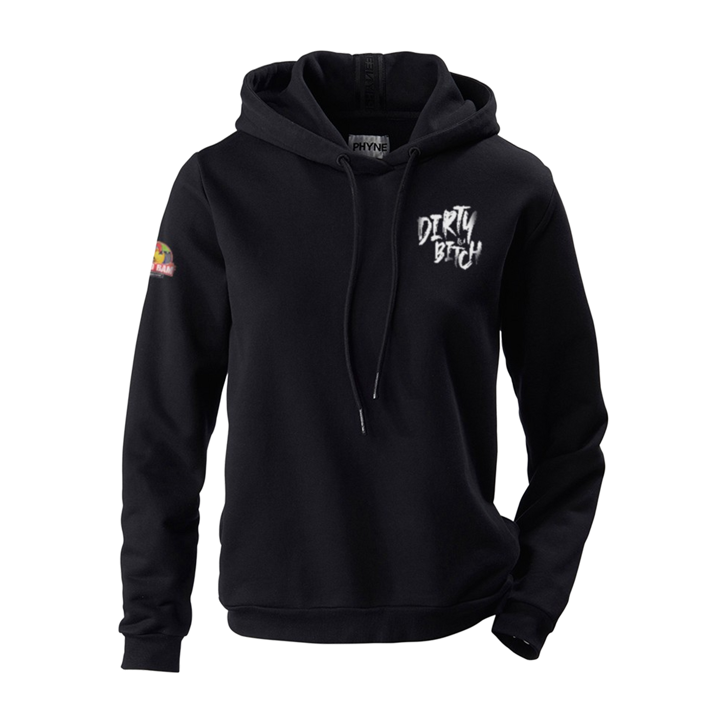 "Dirty is a Bitch" Hoodie schwarz unisex